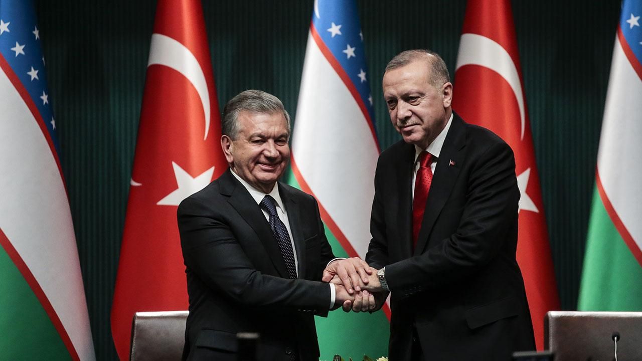 Erdoğan ve Mirziyoyev görüştü