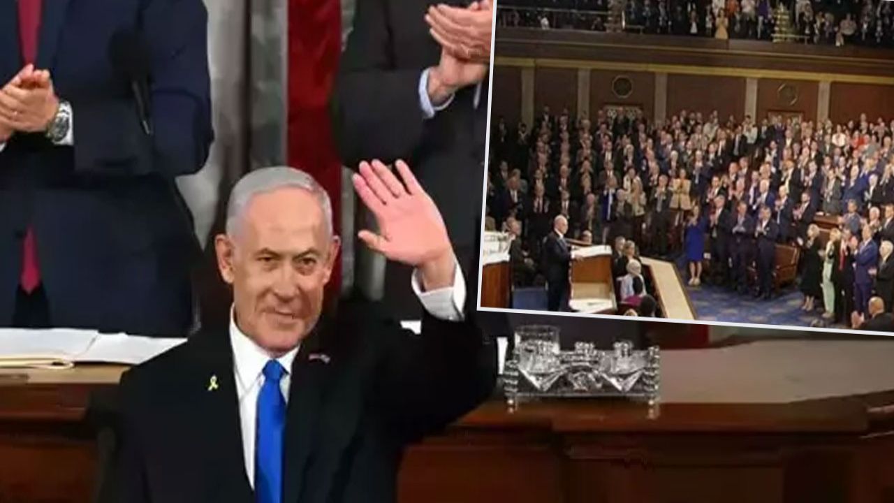 Netanyahu'nun ABD Kongresi'nde Alınan Ayakta Alkışlara Türkiye'den Tepkiler Geldi: Yazıklar Olsun