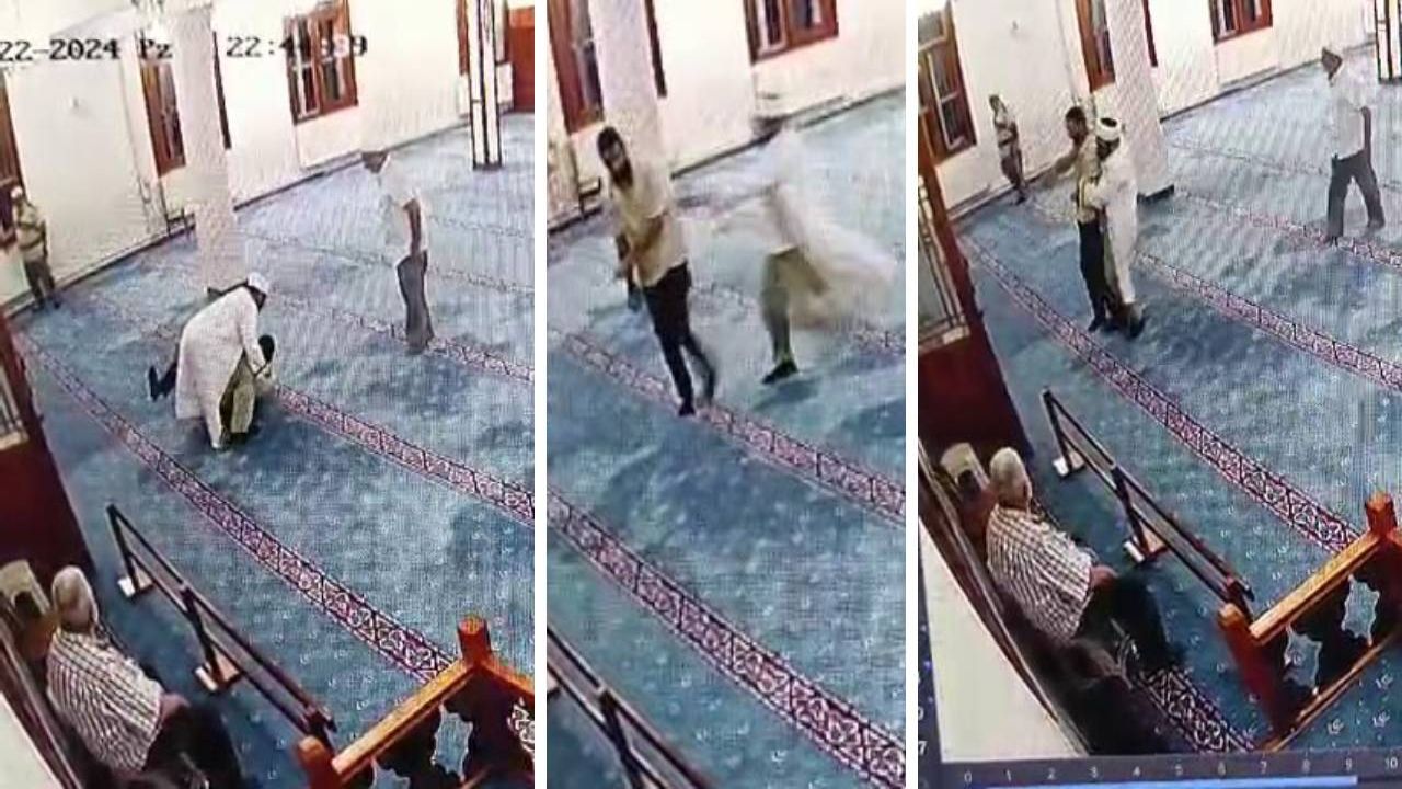 İmam, camide kendine zarar vermeye çalışan kişiyi engelledi