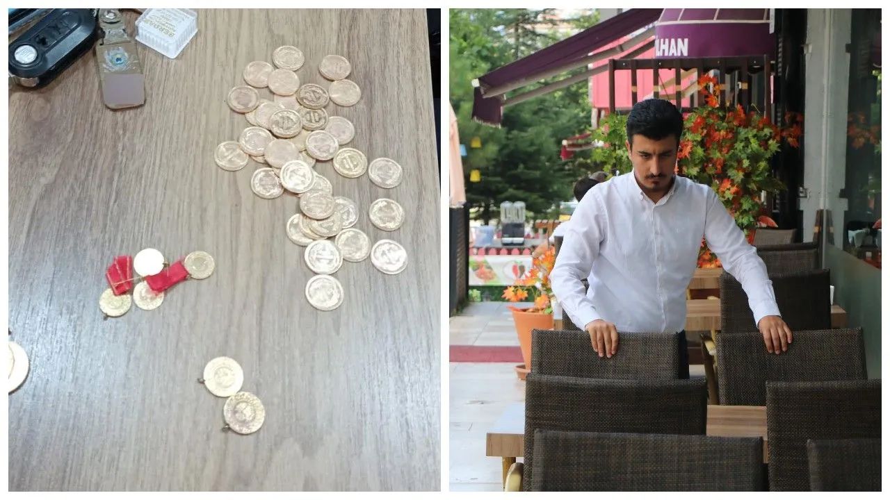 Lokantada 1 milyon liralık altını unuttular