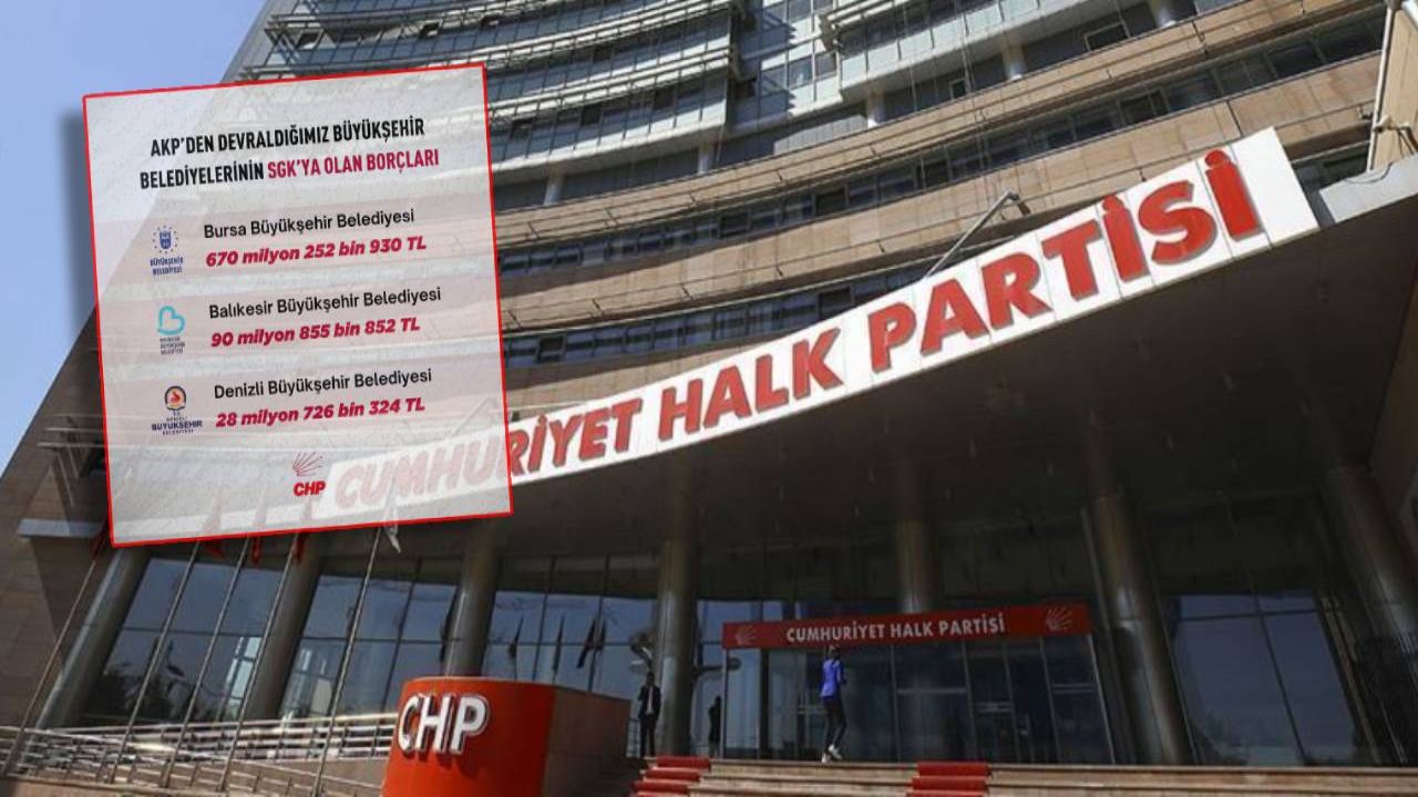 Chp, Akp'den devraldığı belediyelerin borçlarını açıkladı