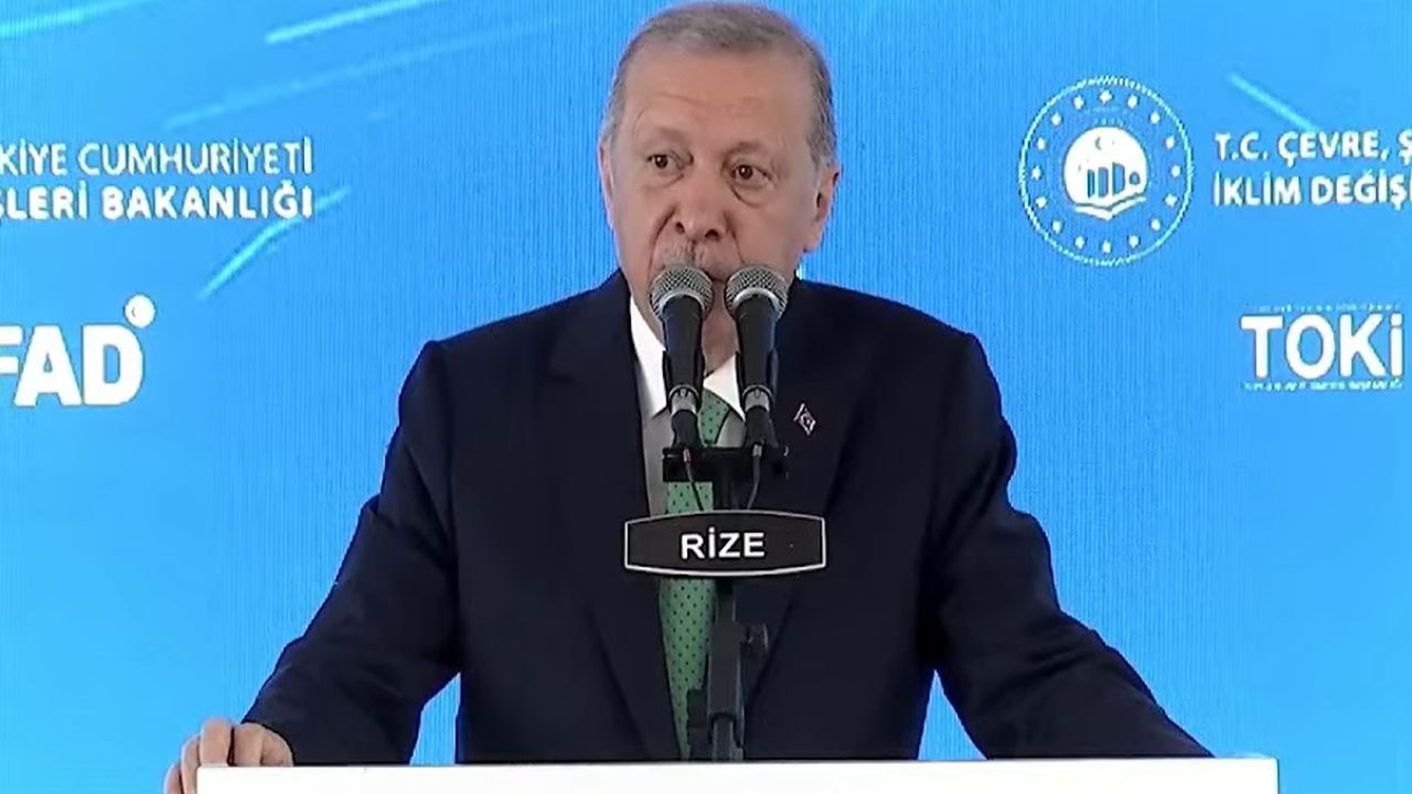 Erdoğan, Rize'deki konuşmasında önemli açıklamalarda bulundu