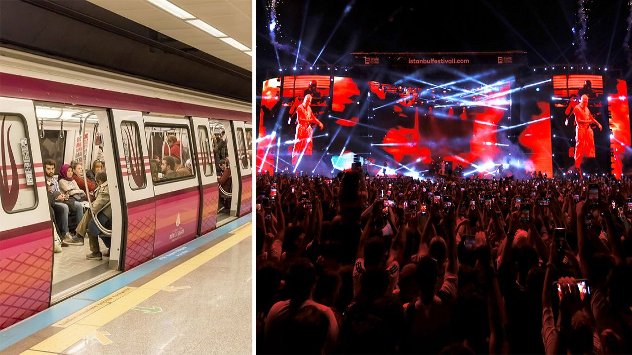 İstanbul Festivali süresince metro ve Marmaray'da sefer saatleri uzatılıyor