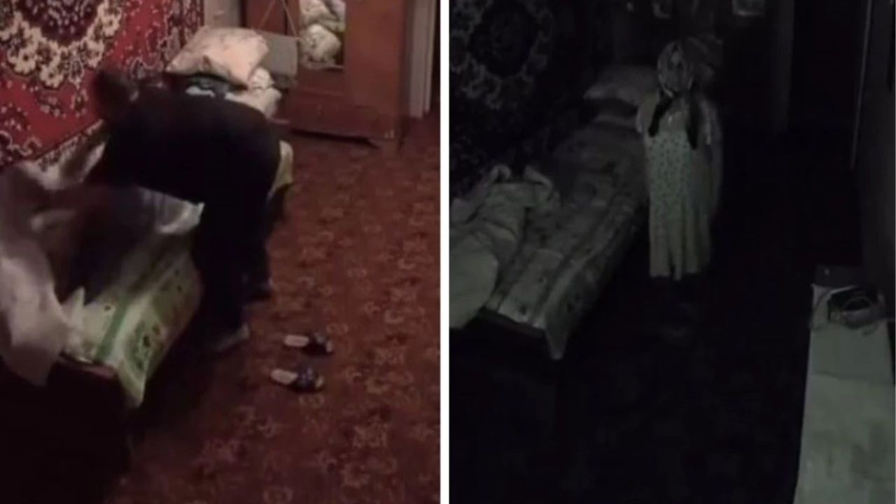 Babaannesinin Odasından Gelen Garip Seslerin Kaynağını Araştıran Genç, Kamera Görüntüleriyle Şoka Uğradı