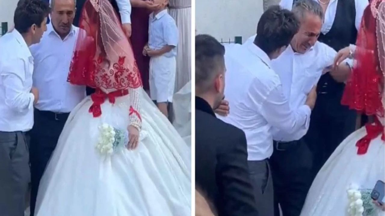 Kızının Düğününde Duygusal Anlar: Baba Baygınlık Geçirdi