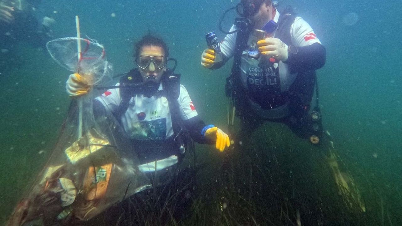 Deniz dibinde yapılan temizlik çalışmalarında tarihi eser keşfedildi