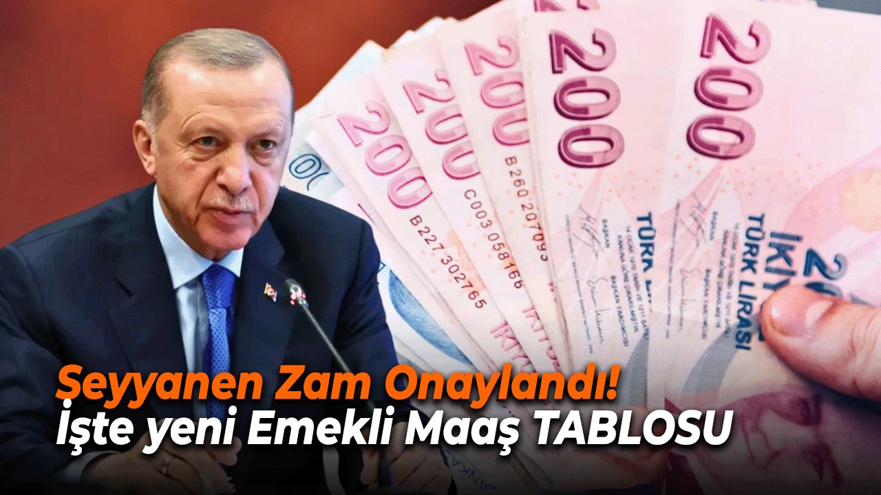 Seyyanen Zam Onaylandı! Emekli Maaşları Yeni Tutarlarla Şekillendi!