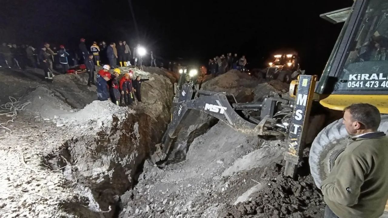 Amasya'da meydana gelen su kuyusu göçüğünde iki kişi hayatını kaybetti