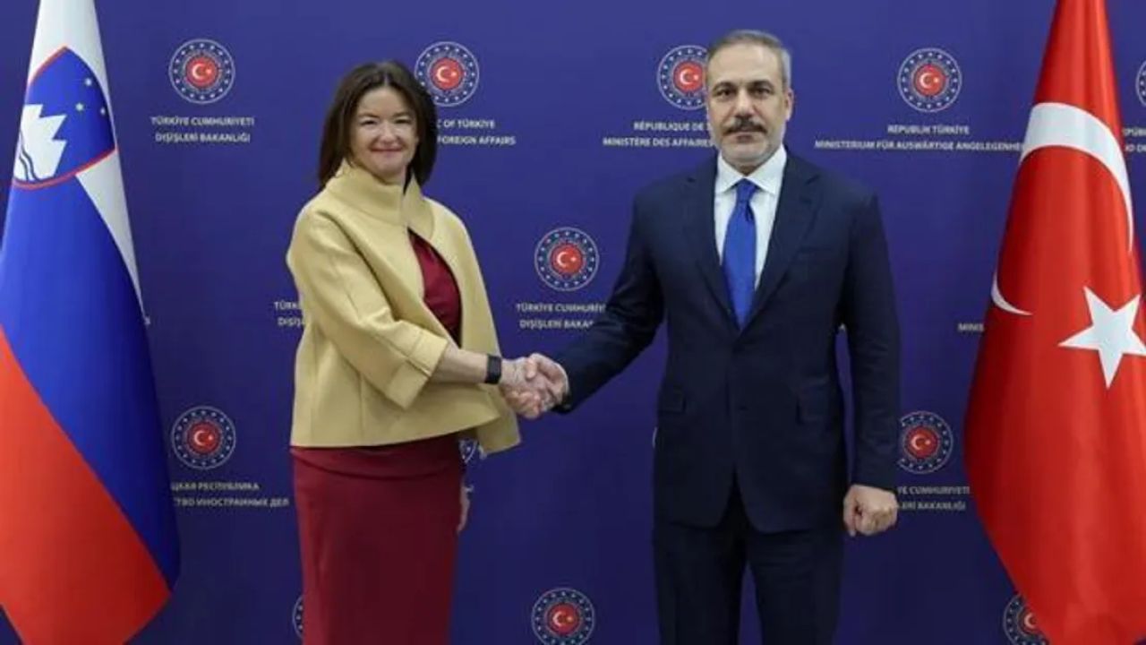 Fidan, Slovenya Dışişleri Bakanı Fajon ile Görüştü