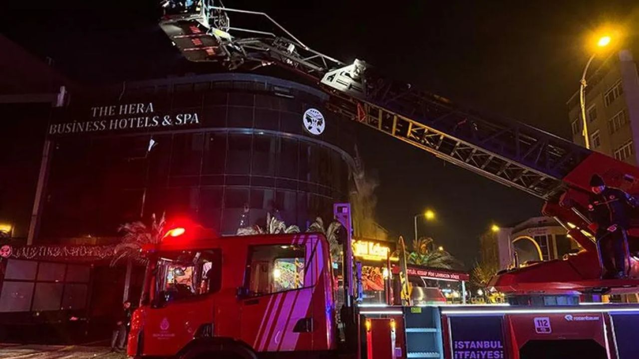 Ataşehir'deki Otel Yangınında İki Kişinin Kimliği Belirlendi