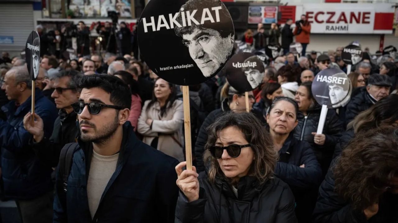 Hrant Dink, eski gazete binası önünde anıldı