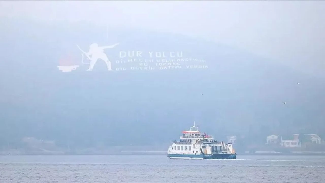 Yoğun sis çanakkale boğazında deniz trafiğini durdurdu