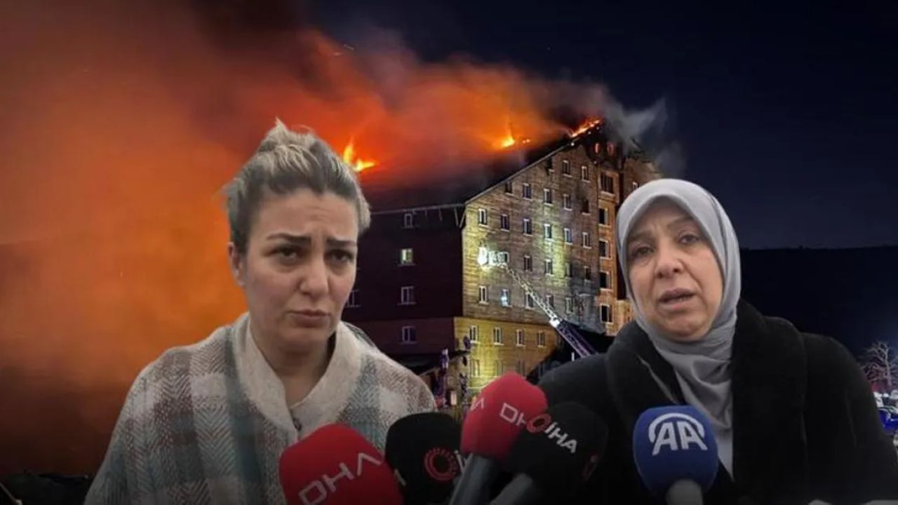 Yangında mahsur kalanlar pencereden atlayarak kurtuldu