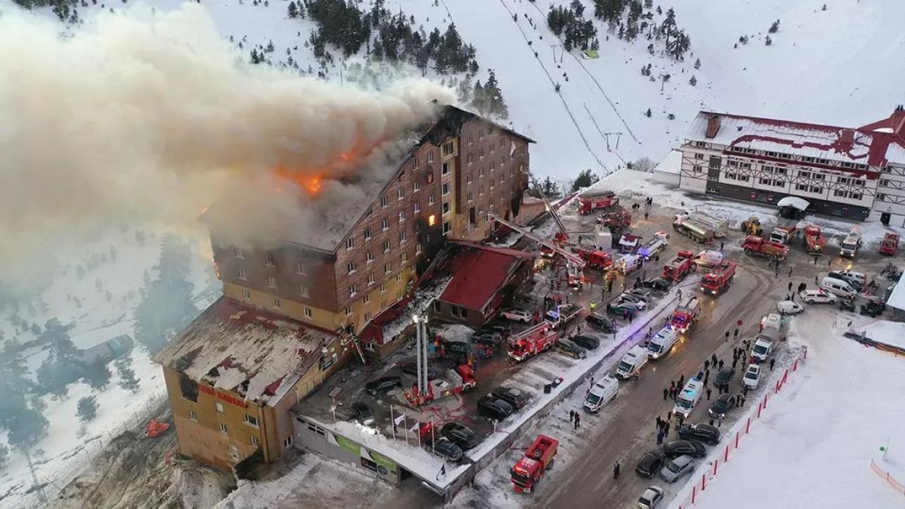 Otel yangınına dair itfaiye raporu açıklandı