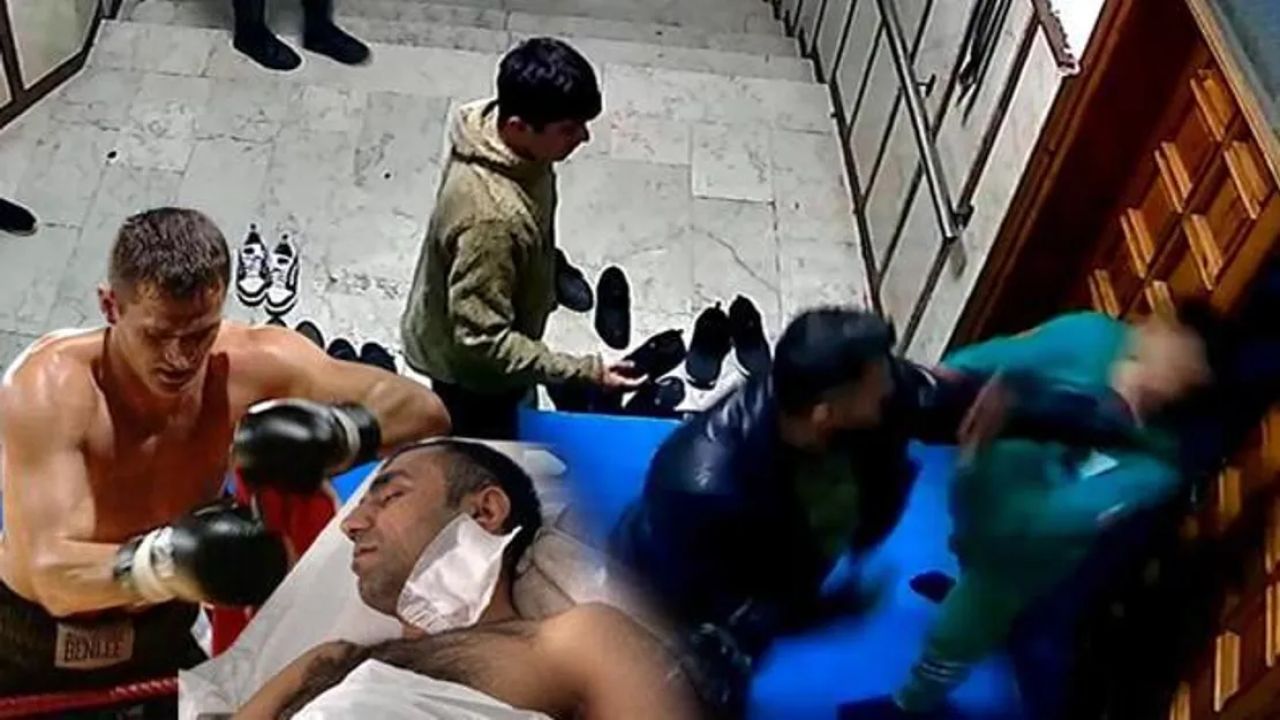 Kick boks şampiyonu, cami görevlisini darp etti