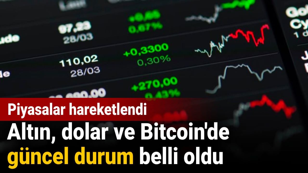 Altın, dolar ve Bitcoin'de son durum: Piyasalarda hareketlilik arttı