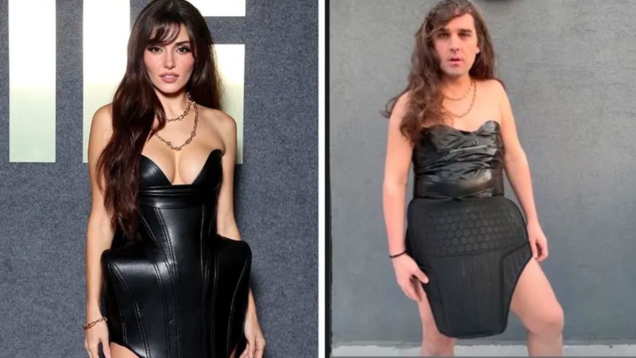 Hande Erçel'in Balmain Kostümüne Araç Paspasıyla Taklit Yapıldı
