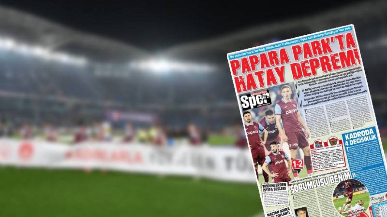 Trabzon'daki yerel gazetede deprem başlığı büyük tepki topladı