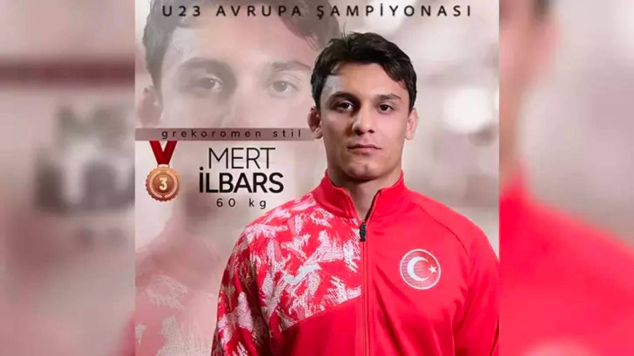 Mert İlbars, U23 Avrupa Güreş Şampiyonası'nda bronz madalya kazandı