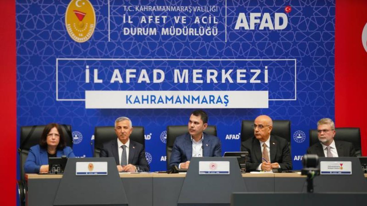 Bakan Kurum Kahramanmaraş'taki İl Koordinasyon Toplantısına katıldı