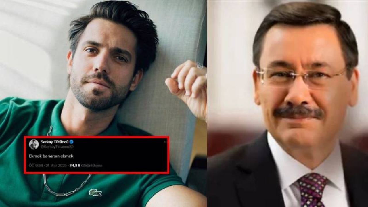 Melih Gökçek'in Haram yemem açıklamasına ünlü oyuncudan yanıt: Ekmek banarsın