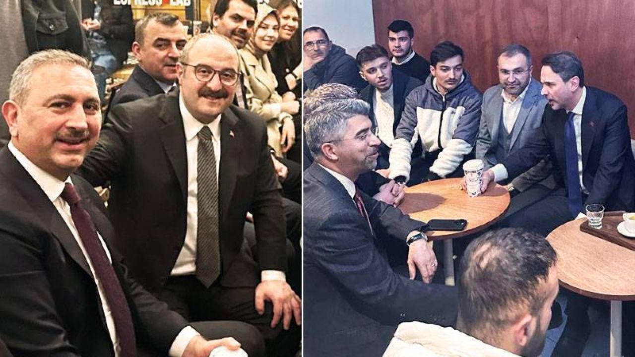 AKP'den Espressolab'a Destek: Eski ve Yeni Bakanlar Boykot Listesindeki Kafede Kahve İçti