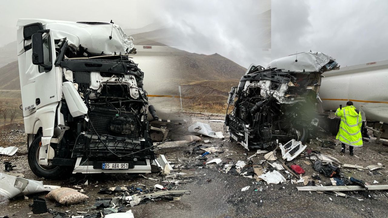 Hakkari'de otobüs ile yakıt tankeri çarpışması: 1 ölü, 9 yaralı