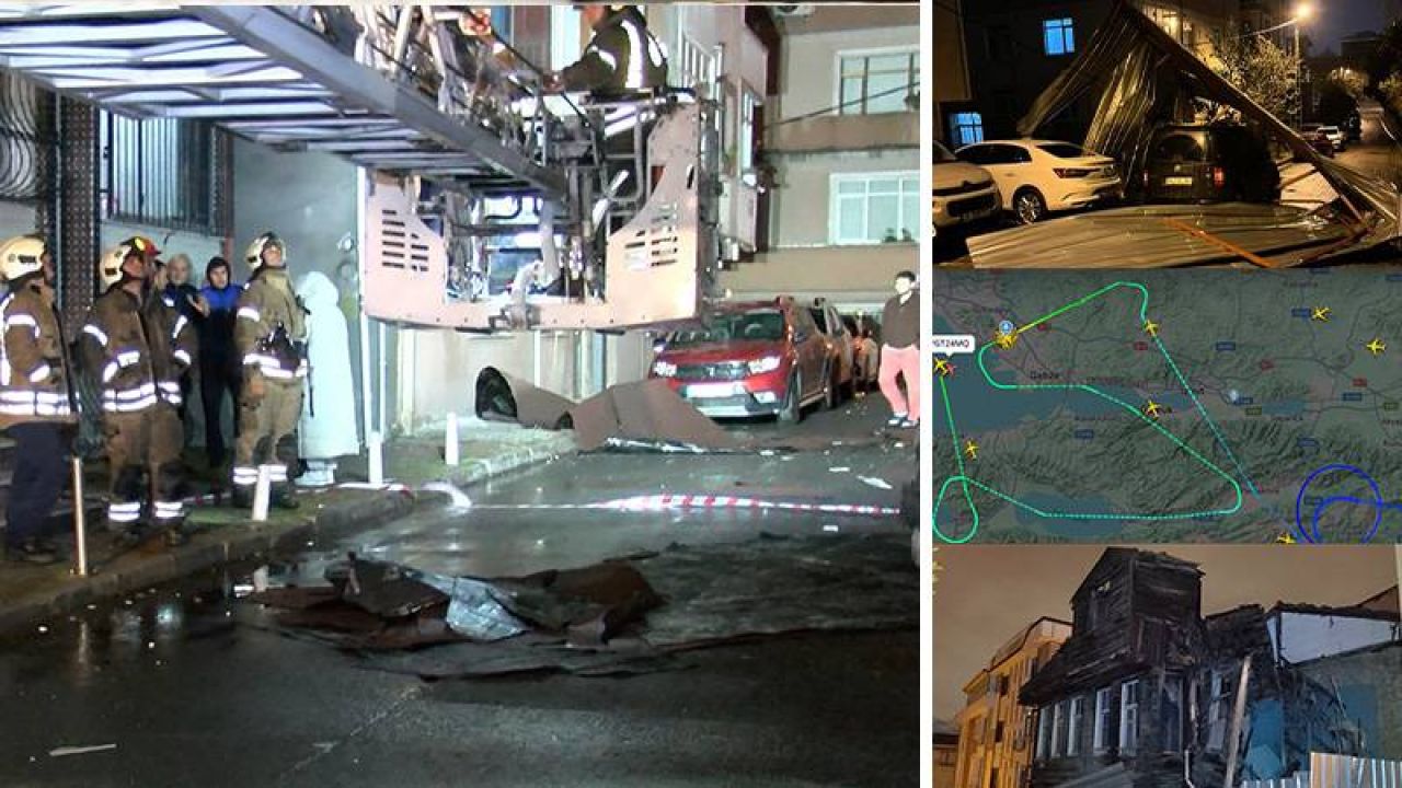 İstanbul'da fırtına hayatı olumsuz etkiledi