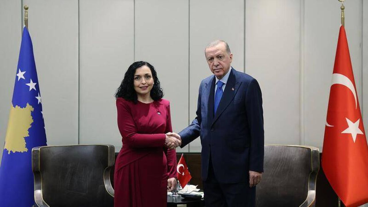 Erdoğan, Kosova Cumhurbaşkanı Osmani ile Görüştü