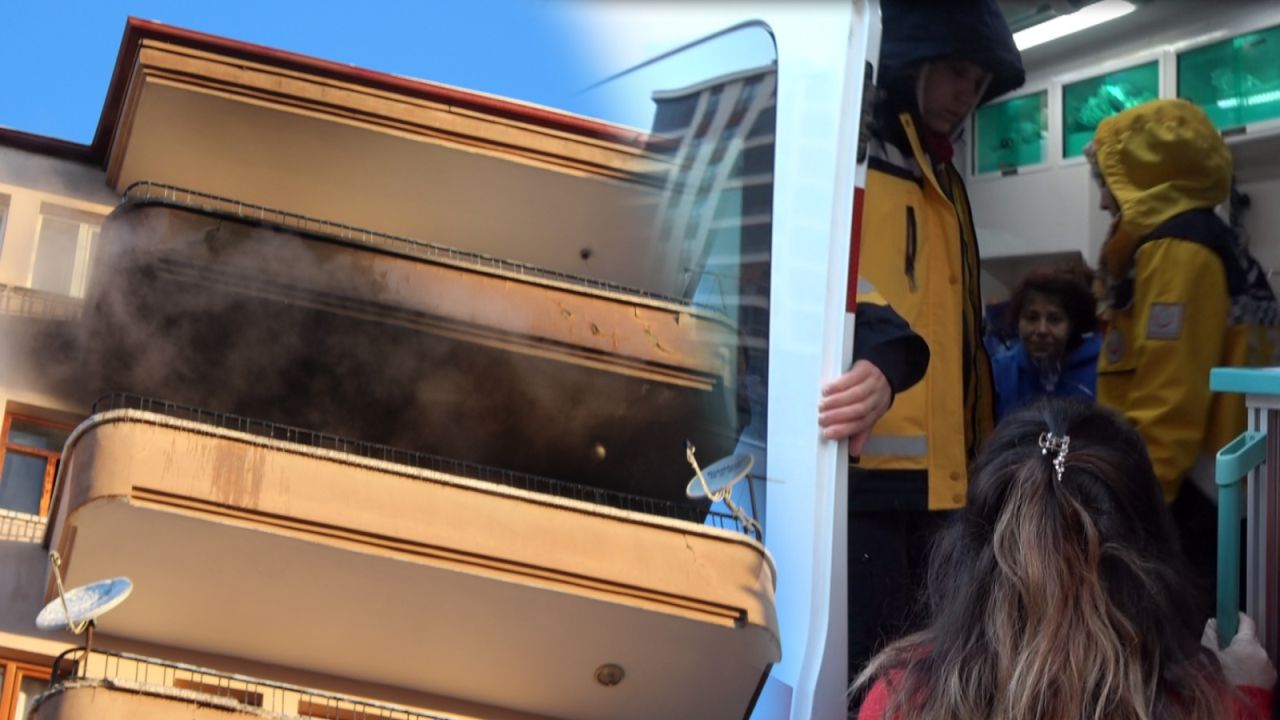 Prizden çıkan yangında 3 kişi dumandan etkilendi