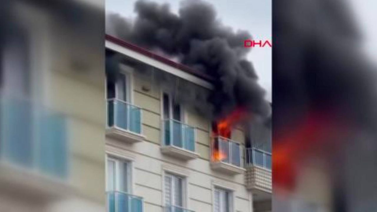 Ankara'da bir apartmanın 4. katında çıkan yangında 5 kişi zehirlendi