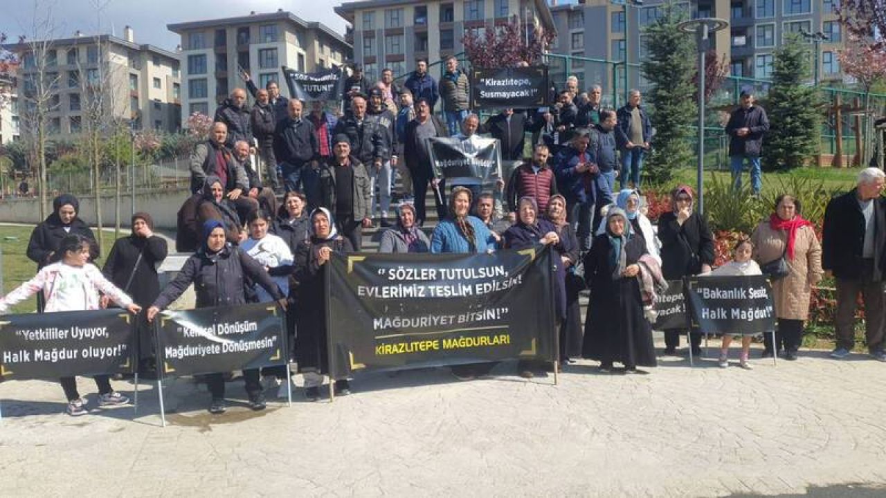 Kirazlıtepe'de kentsel dönüşüm vaadi yerine getirilmedi; direniş 12. haftasına girdi