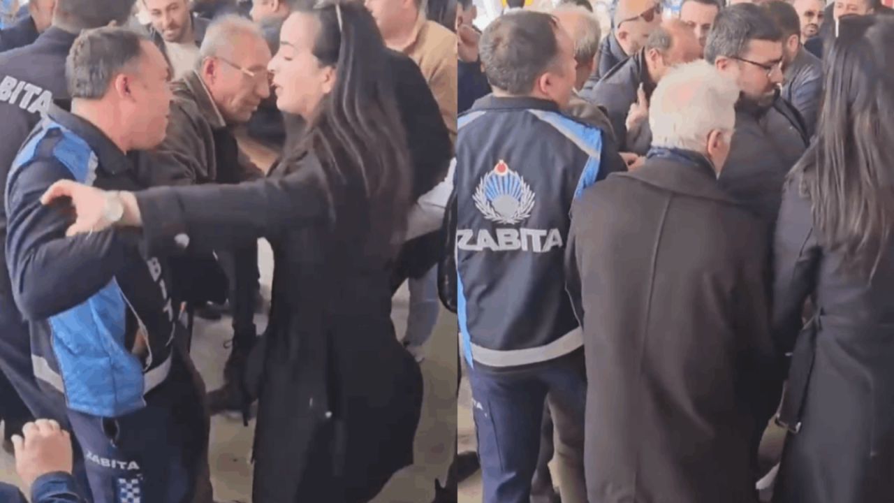 AKP'li belediye, İmamoğlu destek standına müdahalede bulundu