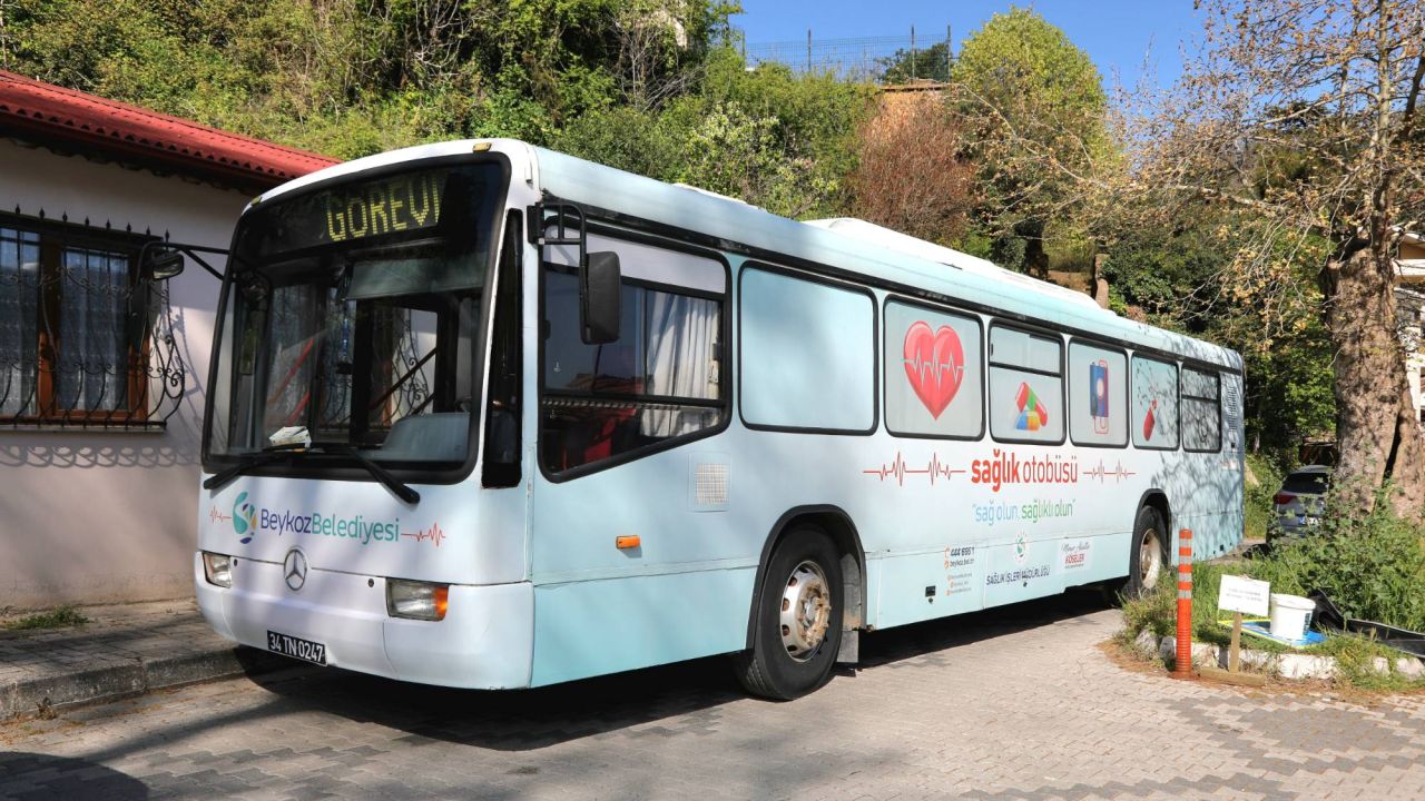Beykoz'da gezici sağlık otobüsü hizmete girdi