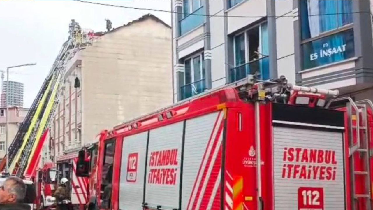 Esenyurt'ta 5 katlı binada yangın paniği yaşandı