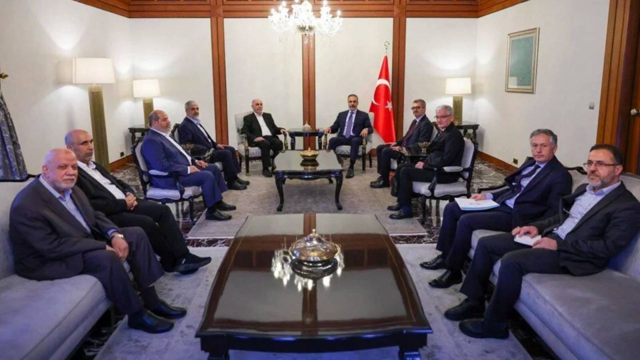 Dışişleri Bakanı fidan, hamas heyetiyle görüşmesinde Türkiye'nin Filistinli gruplar arasındaki birliği destekleme hazır olduğunu belirtti