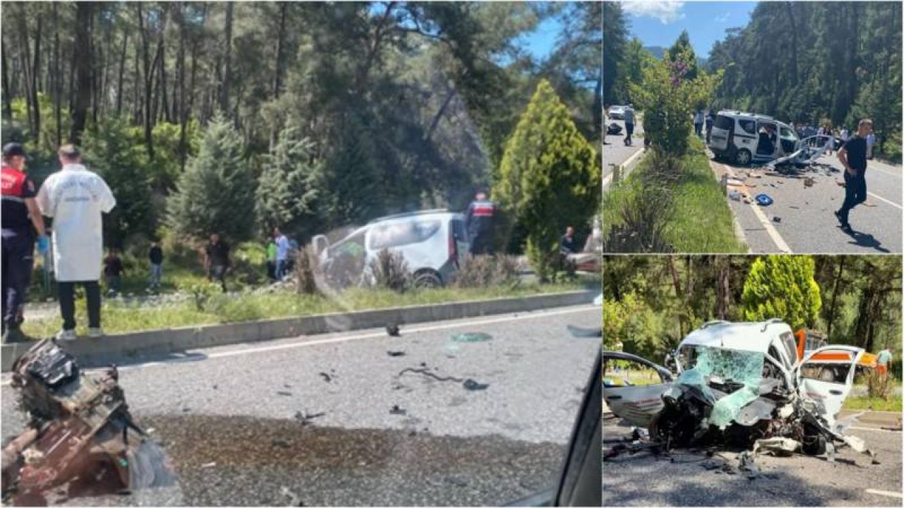 Marmaris'te zincirleme trafik kazası: 1 ölü, 4 yaralı