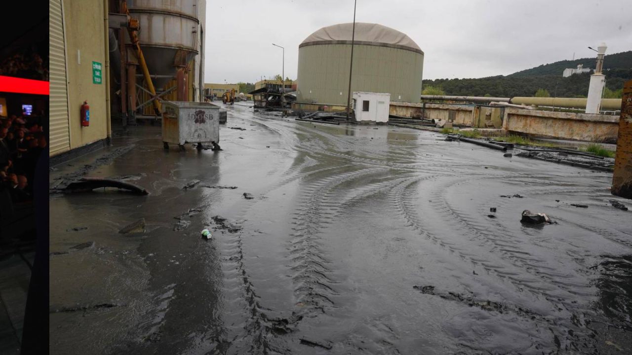 Tuzla'da çamur silosundaki çökmeyle ilgili inceleme başladı