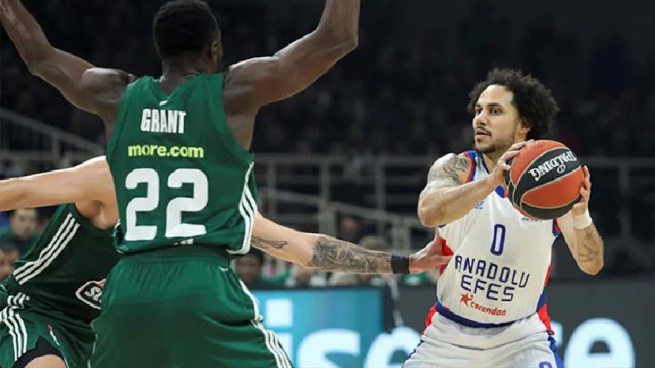 Anadolu Efes, Panathinaikos'u deplasmanda yendi ve seri 1-1 oldu