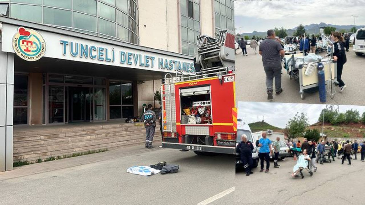 Tunceli devlet hastanesinde yangın: Hastalar tahliye edildi

