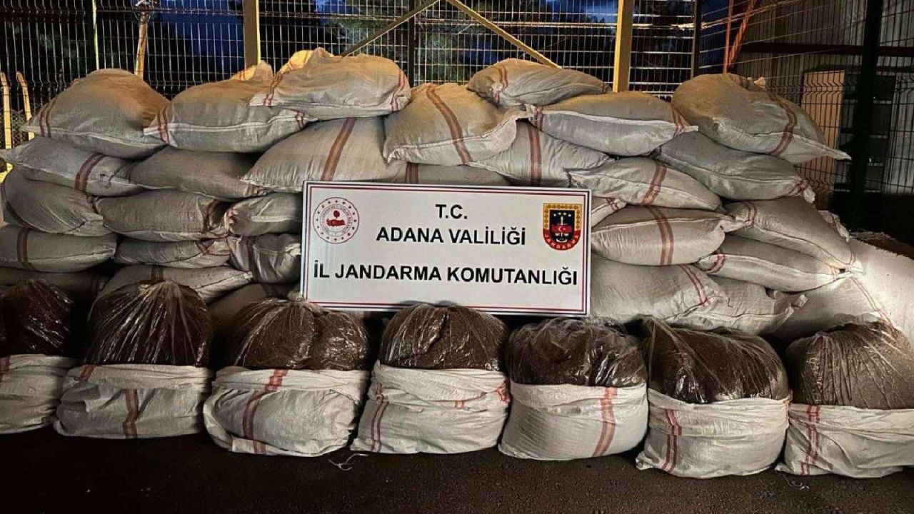 Adana'da 3 Ton 100 Kilogram Kaçak Tütün Yakalandı
