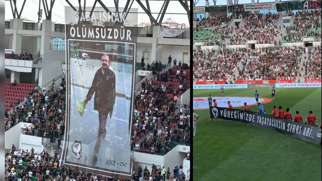 Amedspor Sahaya Sırrı Abi Pankartıyla Çıktı, Maç Saygı Duruşuyla Başladı
