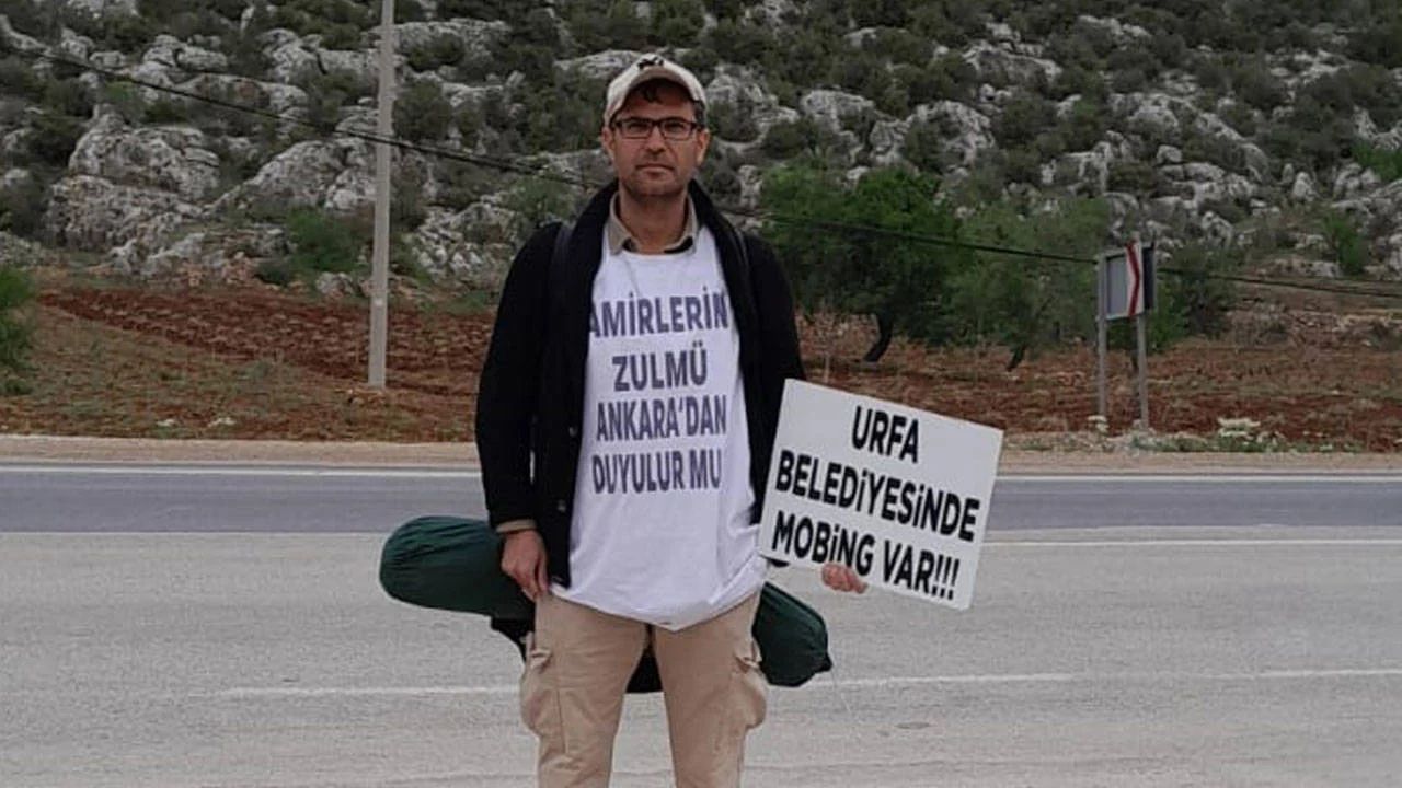 Şanlıurfa Belediyesi'nin Engelli Personeli, Mobbinge Karşı Yürüyüşte Ankara'ya Ulaştı
