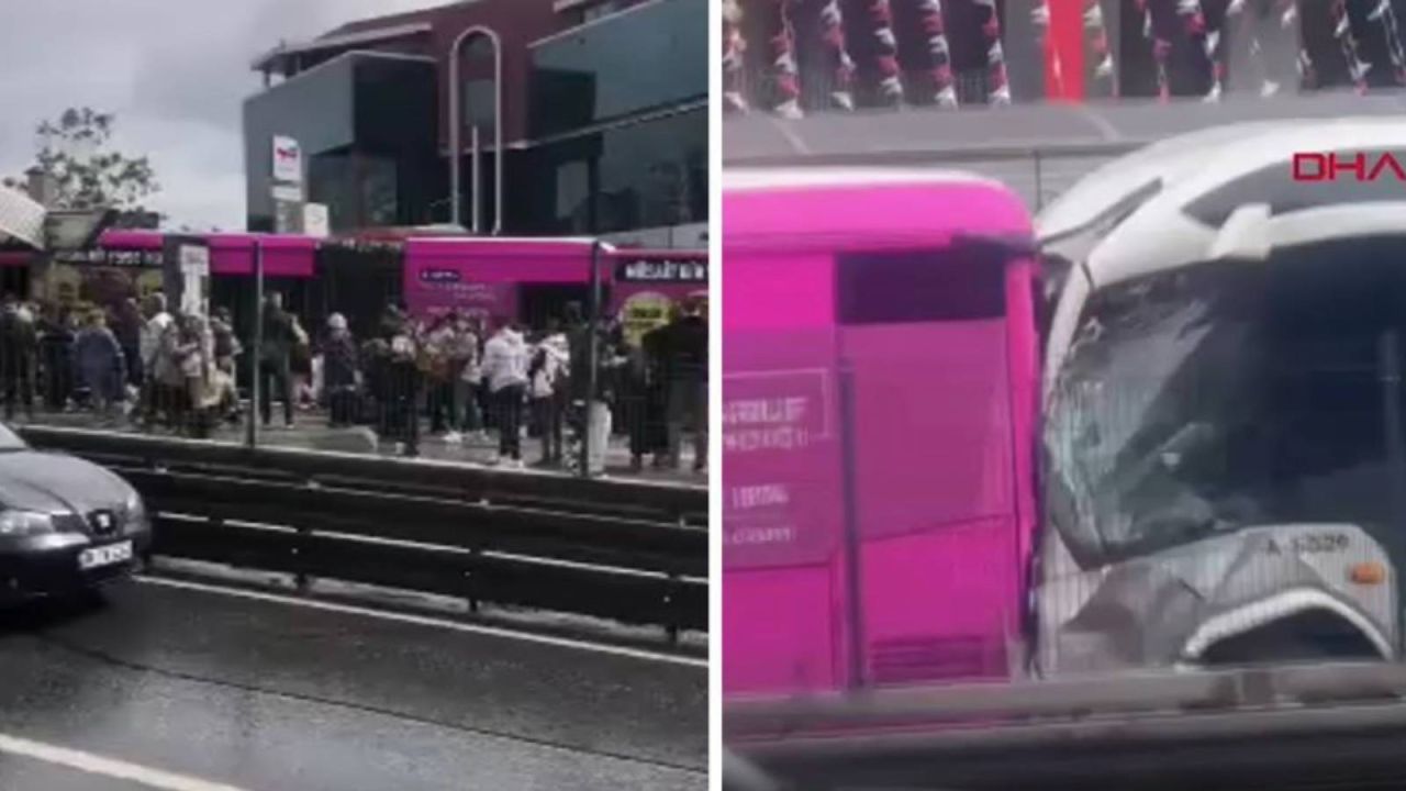 Beylikdüzü'nde Iki Metrobüs Çarpıştı
