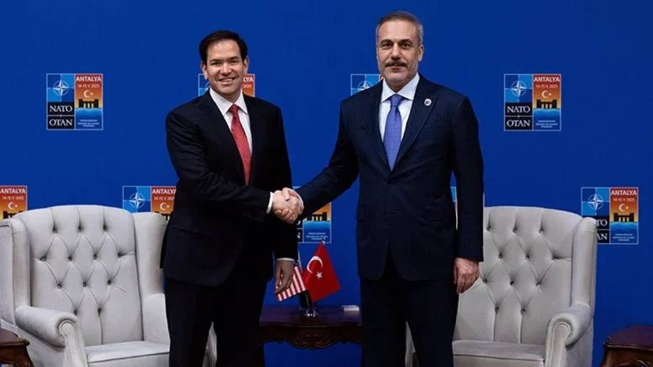Bakan Fidan İle Abd'li Mevkidaşı Rubio Antalya'da Görüştü