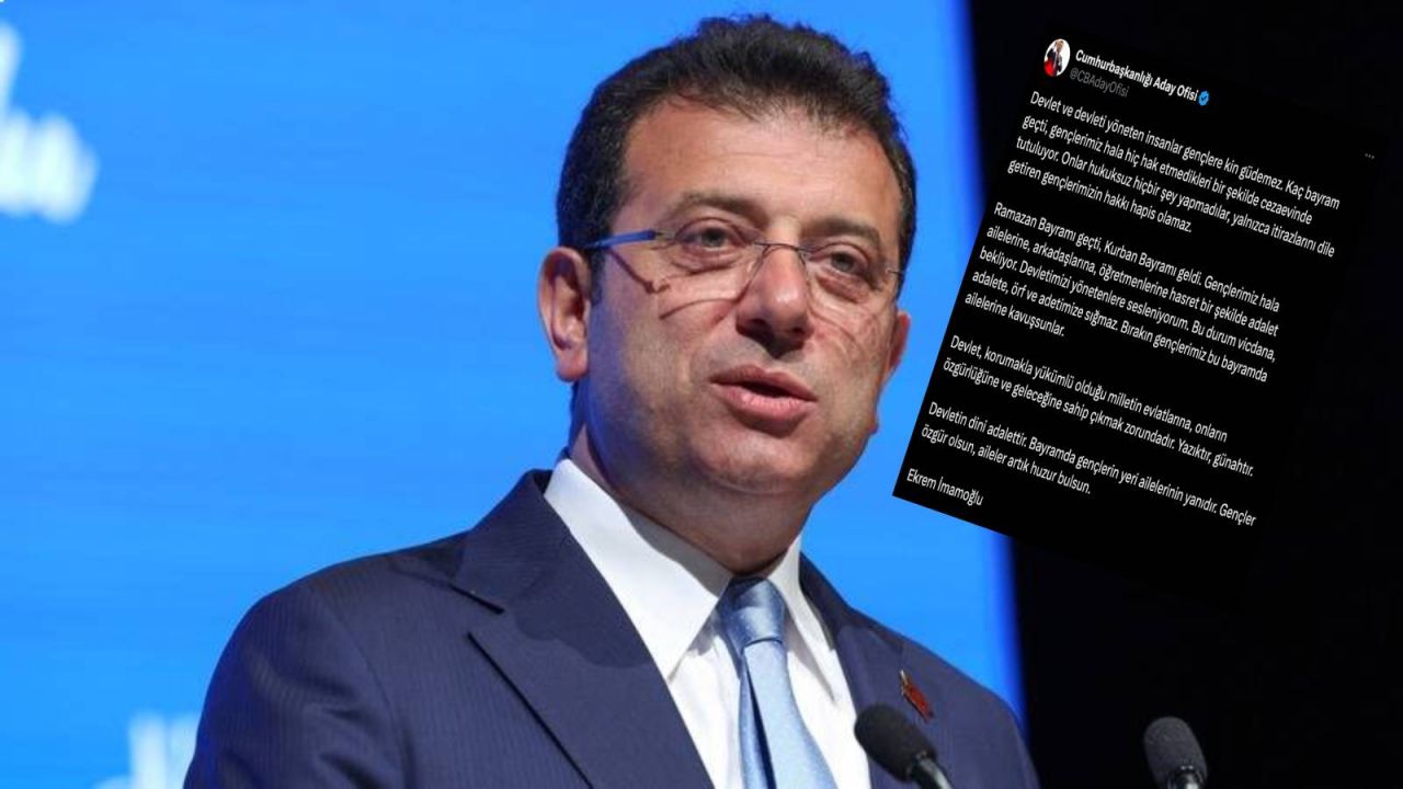 İmamoğlu: Gençlere Kin Güdemezsiniz, Bırakın Ailelerine Kavuşsunlar
