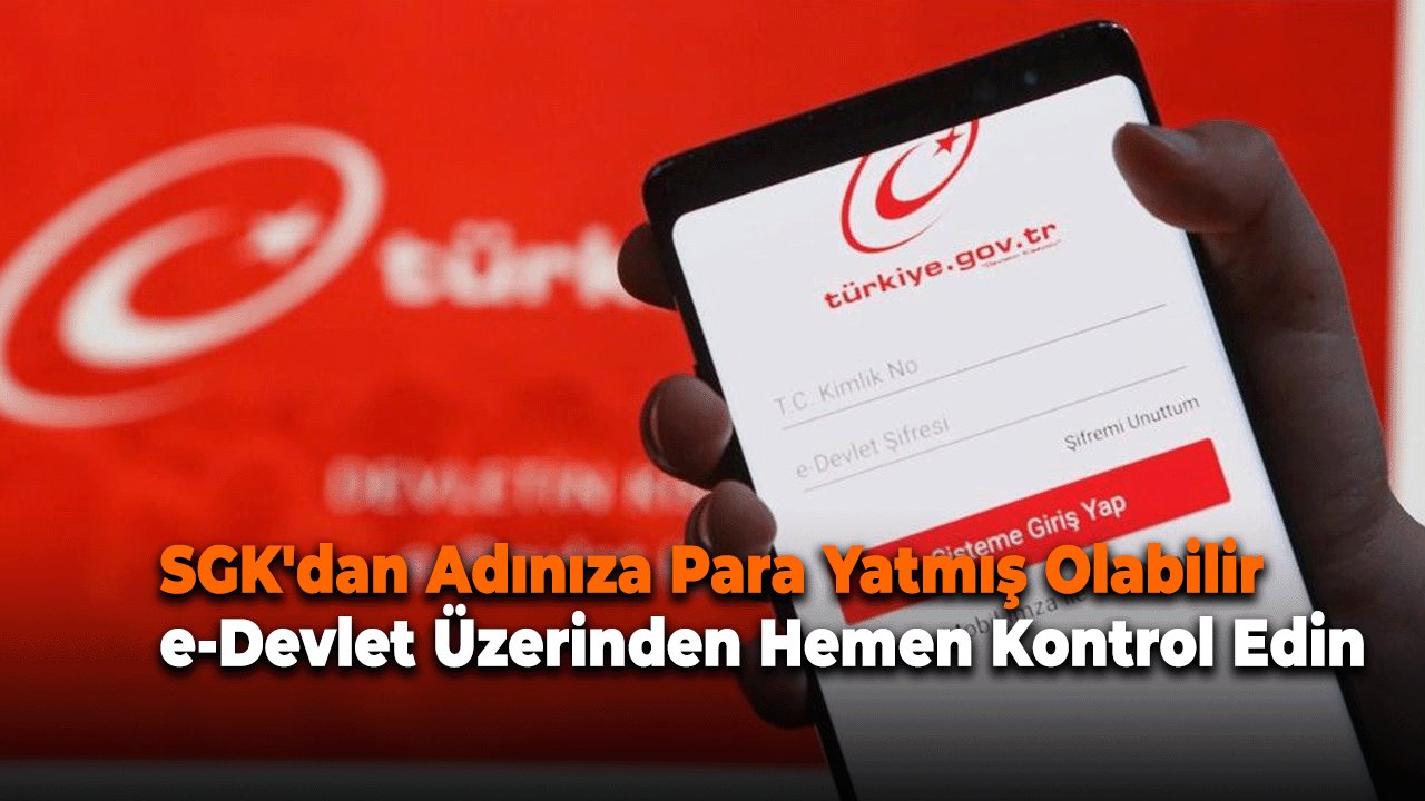SGK'dan Adınıza Para Yatmış Olabilir: e-Devlet Üzerinden Hemen Kontrol Edin