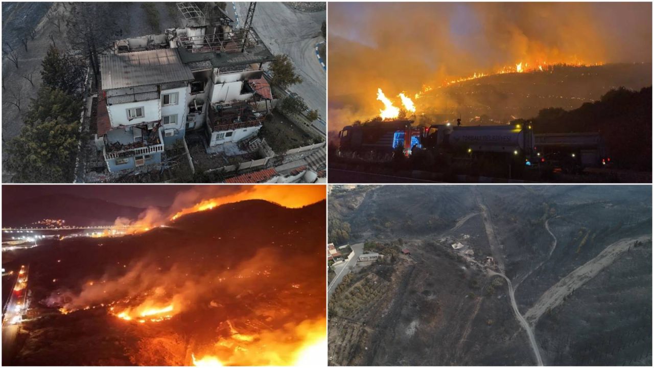 Orman Yangınlarında 3. Gün: İzmir'de Alevlerle Mücadele Sürüyor
