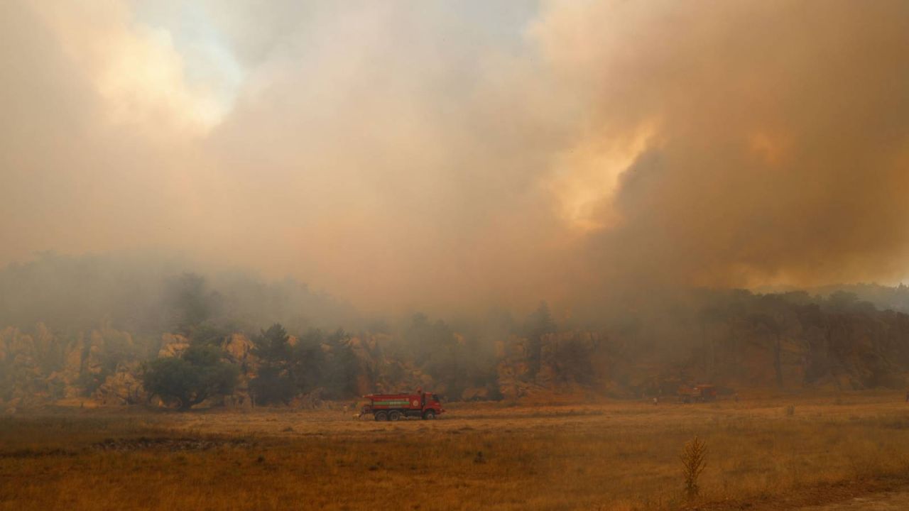 Eskişehir'deki Orman Yangını Faciası: İşçi Araçları Hareket Edemedi
