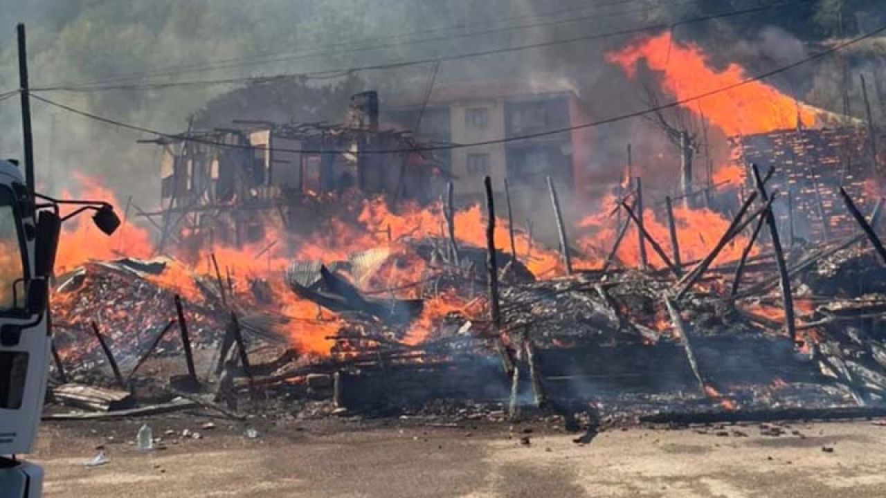 Bartın'da Anız Yangını Kontrol Altına Alındı, Evler Ve Samanlıklar Zarar Gördü
